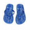 Infradito da uomo con logo azzurro chic - EU46/US13