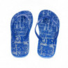 Infradito da uomo con logo azzurro chic - EU46/US13