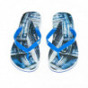 Infradito da uomo con logo azzurro - EU42/US9