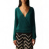 Maglione di seta verde - XS