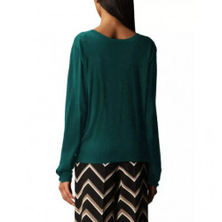 Maglione di seta verde - XS