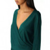 Maglione di seta verde - XS