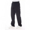 Pantaloni eleganti in cotone con cuciture a contrasto - W54