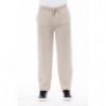 Pantaloni eleganti con coulisse beige - W52