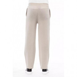 Pantaloni eleganti con coulisse beige - W52