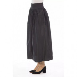 Elegante gonna in taffetà a vita alta - W44