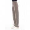 Pantaloni chic in misto alpaca e lana a vita alta - W42