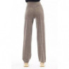 Pantaloni chic in misto alpaca e lana a vita alta - W42