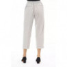 Pantaloni eleganti grigi in misto lana da donna - W44