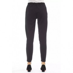 Pantaloni Eleganti Neri con Tasche a Filetto - W40