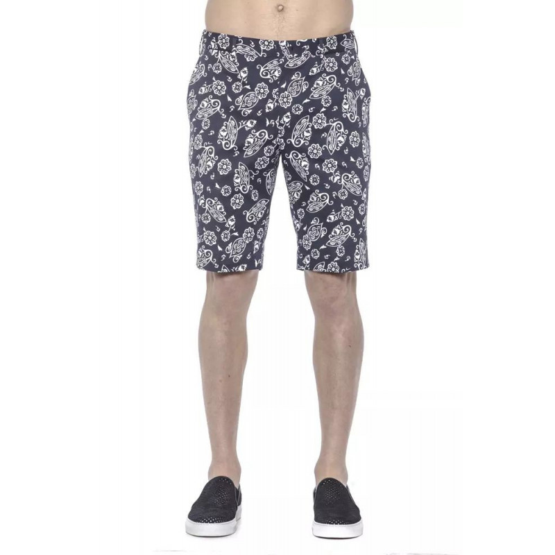 Pantaloncini in cotone blu - W48