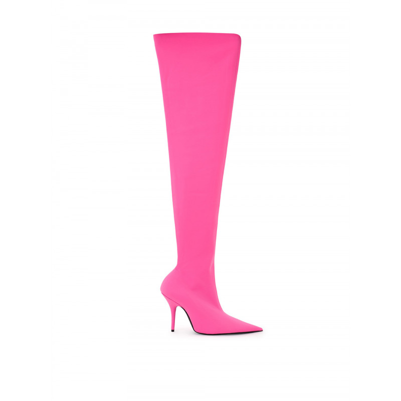 Stivale sopra il ginocchio rosa neon - EU39/US9