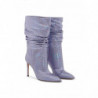 Stivaletto slouchy alla caviglia con stampa rettile - EU38/US8