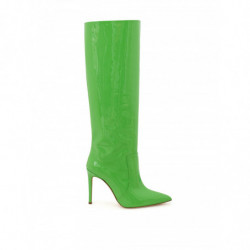 Stivale in vernice verde -...