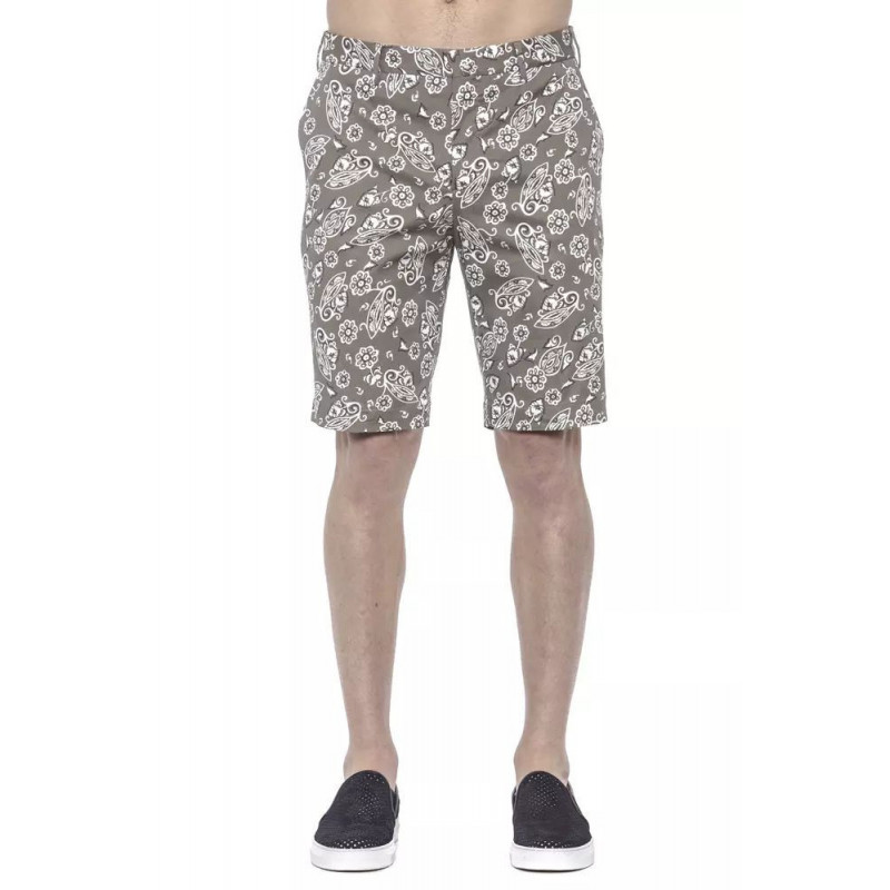 Pantaloncini in cotone verde - W54