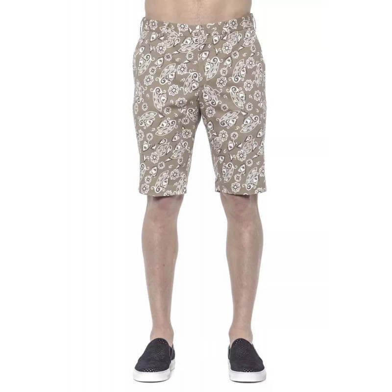 Pantaloncini in cotone beige - W56