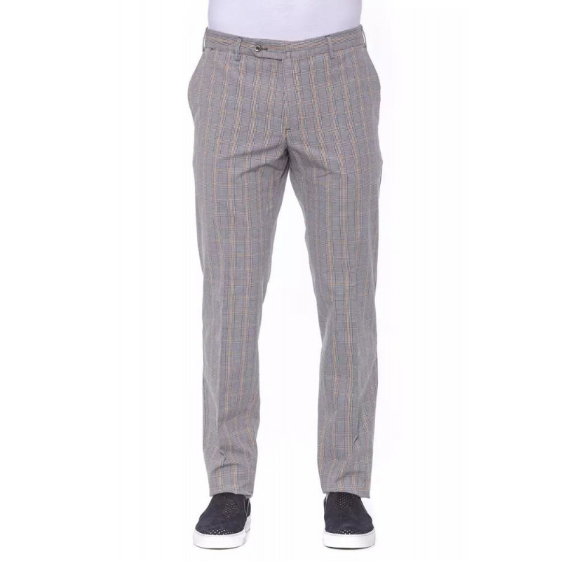Jeans e pantaloni in cotone grigio - W54