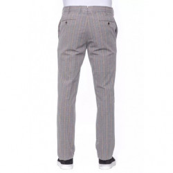 Jeans e pantaloni in cotone grigio - W54