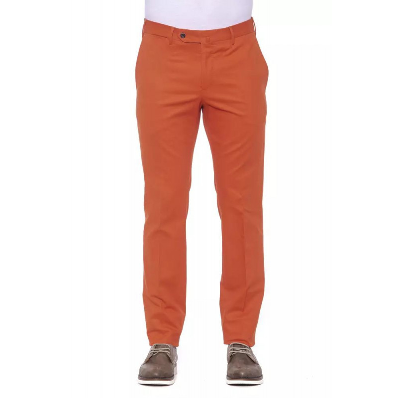Jeans e pantaloni in cotone rosso - W54