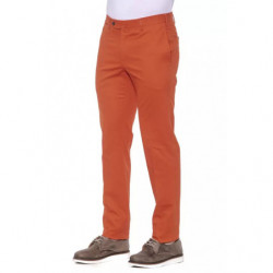 Jeans e pantaloni in cotone rosso - W54