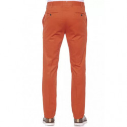 Jeans e pantaloni in cotone rosso - W54