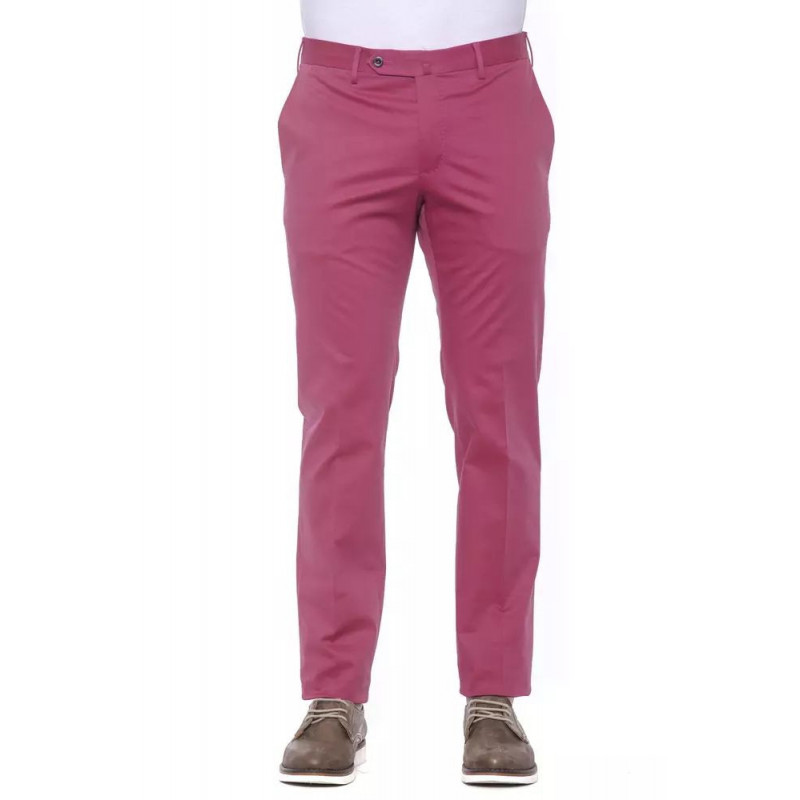 Jeans e pantaloni in cotone fucsia - W54