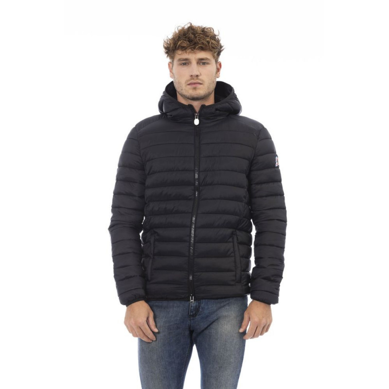Elegante giacca trapuntata con cappuccio da uomo - XL