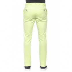 Jeans e pantaloni in cotone verde - W54