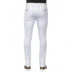 Jeans e pantaloni in cotone bianco - W54
