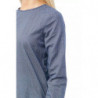 Camicia in cotone blu - L