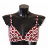 Intimo reggiseno cotone senza ferretto stampa DG rosso bianco - IT2