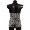 Intimo top a canotta con stampa logo bianco nero - IT5 - XL