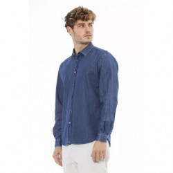 Camicia Blu da Uomo Italiana Slim Fit - XL