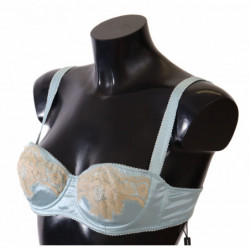 Intimo reggiseno a balconcino semi-imbottito azzurro - IT5 - XL