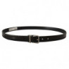 Cintura fibbia metallo logo pelle esotica struzzo nero - 90 CM / 36
