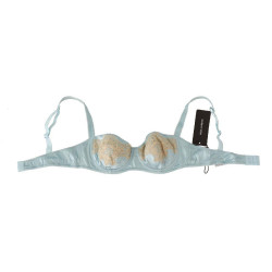 Intimo reggiseno a balconcino semi-imbottito azzurro - IT5 - XL