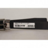 Cintura fibbia metallo logo inciso pelle vitello nera - 95 CM / 38