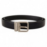 Cintura fibbia metallo logo classico pelle vitello nera - 100 CM /