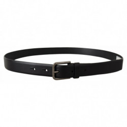 Cintura fibbia metallo logo classico pelle vitello nera - 80 CM / 3