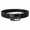 Cintura fibbia metallo logo vintage pelle nera - 85 CM / 34 INCHES