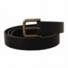 Cintura fibbia metallo ottone logo pelle vitello nera - 90 CM / 36