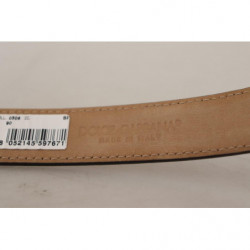 Cintura fibbia metallo logo inciso pelle vitello nera - 90 CM / 36