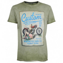 Maglietta in cotone verde -...