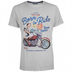 T-shirt in cotone grigio - S