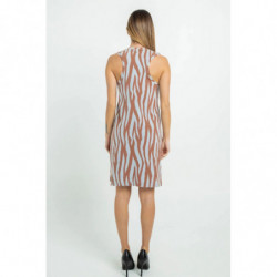 Abito in cotone marrone - M