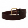 Cintura fibbia metallo color oro pelle vitello marrone - 90 CM / 36