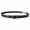 Cintura fibbia metallo color oro pelle vitello marrone - 90 CM / 36