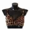 Intimo reggiseno da donna leopardato marrone - IT3 - M