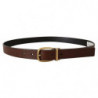 Cintura fibbia metallo logo classico pelle vitello marrone - 80 CM