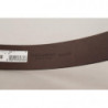 Cintura fibbia tono oro pelle vitello marrone tinta unita - 90 CM /